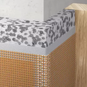 Stuc hoekprofiel weefselhoek 80×120 mm